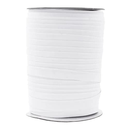 Mandala Crafts White Double Fold Bias Tape 13mm (1/2 Inch) 165 Yds | Professional Sewing Trim for Garments and Crafts thumbnail 1