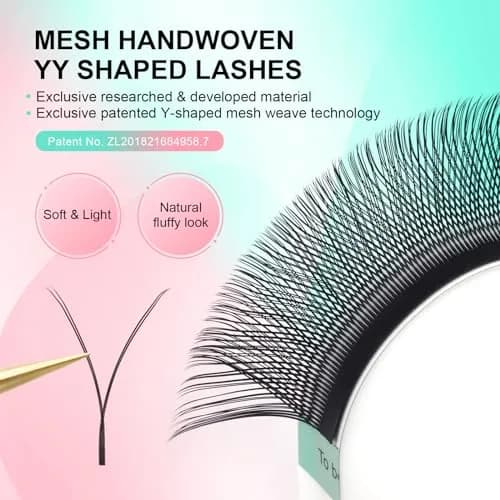 NAGARAKU YY Lash Extensions 0.07 D Curl 8-15mm Mix 4D Premade Fans Faux Mink | Handmade Wispy Volume Lashes for Professional Use thumbnail 2