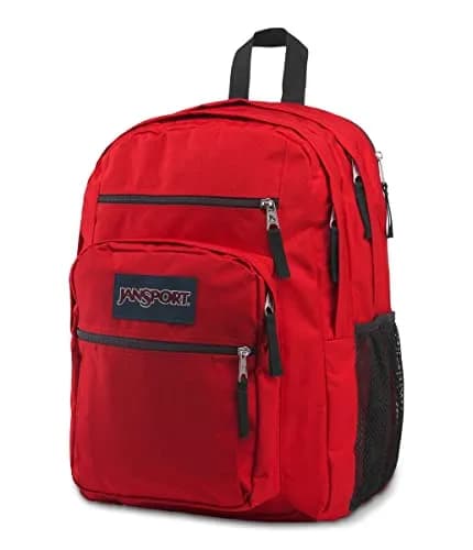 JanSport Big Student Laptop Backpack 34L (17" x 13" x 7.5") | Red Tape thumbnail 1