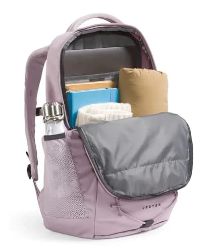 The North Face Women's Jester Commuter Laptop Backpack, TNF White Metallic Mélange/Mid Grey, 28L (1678 cu in) | American Chiropractic Association Endorsed thumbnail 5