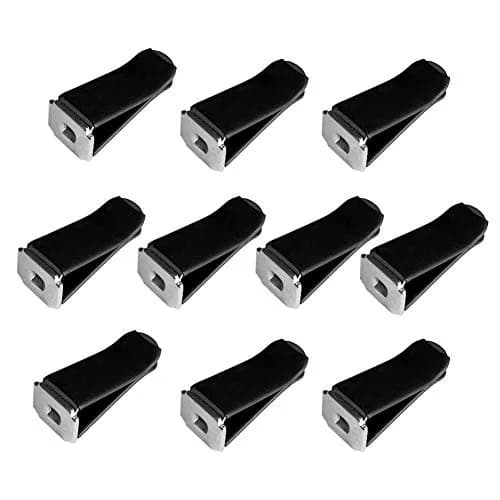 lasenersm Car Air Vent Clip 10 pcs Black Square Head | Easy Fit for Horizontal & Vertical Outlets thumbnail 1