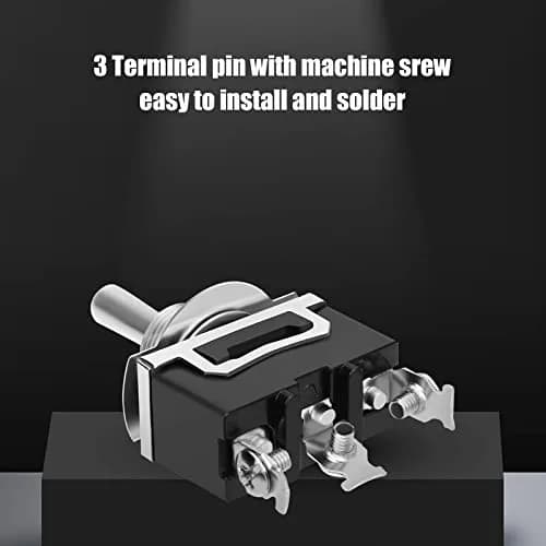 MUZHI 12V Toggle Switch 6 Pack | Heavy Duty 15A/20A SPDT Waterproof Rocker Switch for Marine and Industrial Use thumbnail 4