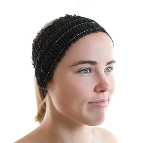 LIFESOFT Disposable Facial Spa Headbands Individual Wrapped Case of 1000 | Black, 1000 Count thumbnail 1