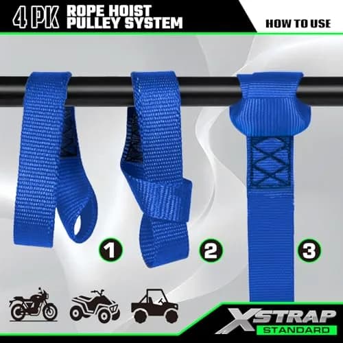 XSTRAP STANDARD Heavy-Duty Rope Hoist 15.24 m (50 ft) | 453 kg (1000 LB) Load Capacity thumbnail 3
