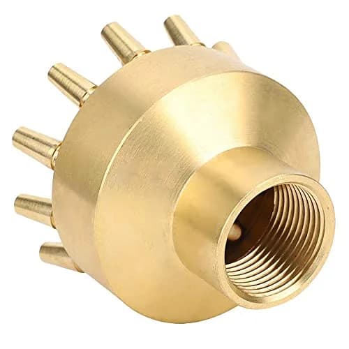Fdit Copper Fountain Nozzle, 1 Inch Female Thread | Multi Hole Garden Water Fountain Spray Head for Pond Landscape thumbnail 9