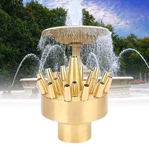 Fdit Copper Fountain Nozzle, 1 Inch Female Thread | Multi Hole Garden Water Fountain Spray Head for Pond Landscape thumbnail 3
