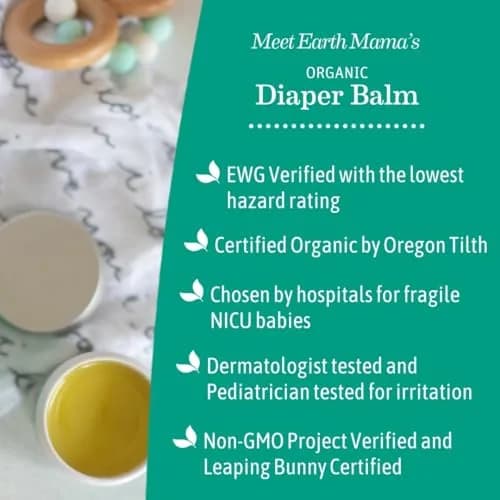 Earth Mama Organic Diaper Balm 4 fl oz (120 ml) | Safe for Sensitive Skin thumbnail 5