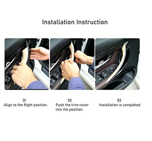 Jaronx Door Handle Covers for BMW 3 Series F30/F31 4 Series F32 | Durable ABS Fitment thumbnail 7