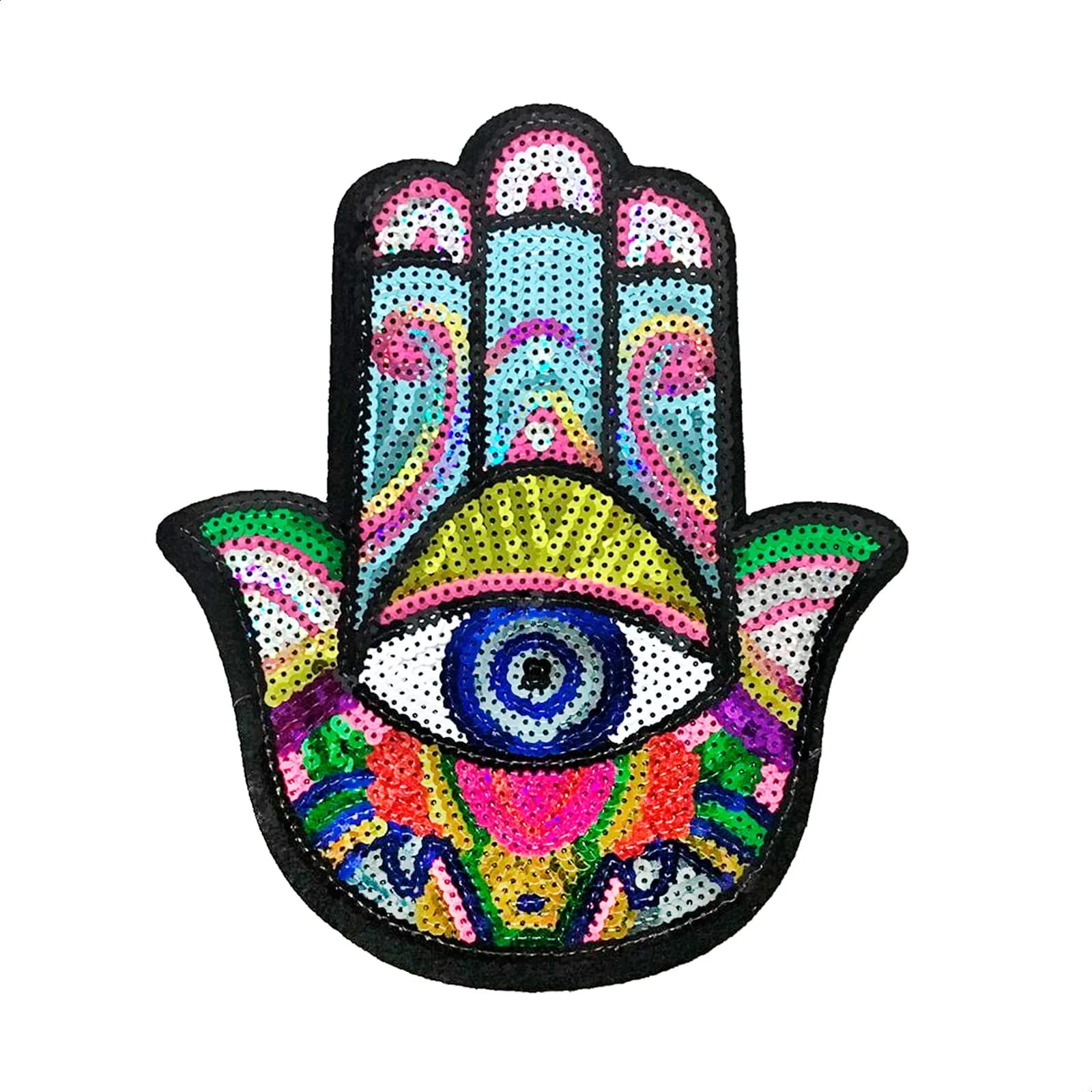 Reluen Skull Biker Patches for Vests, 8.99 x 4 cm (3.54 x 1.57 in) | Iron-On & Sew-On Embroidered Polyester Cotton — Hand