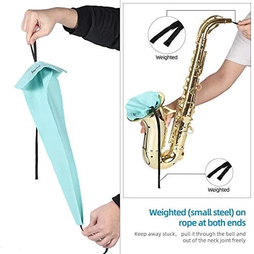 Imelod Saxophone Cleaning Kit with Case for Alto Tenor Clarinet Flute | Complete Wind & Woodwind Care thumbnail 3