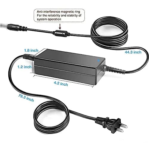 Kircuit 20V AC/DC Adapter for Bose Soundbar Solo 5 | 30W Power Supply, Portable, Black thumbnail 2
