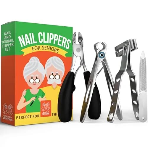 Healthy Seniors 360° Swivel Clipper Set for Diabetics and Weak Hands | Pain-Free Nail Care thumbnail 1