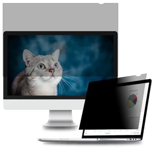 WELINC 24 Inch - 16:9 Aspect Ratio - Computer Privacy Screen Filter for Widescreen Monitor - Anti-Glare - Anti-Scratch Protector Film - Protects Your Eyes from Harmful Glare and Blue Light | 24 inch Widescreen (16:9) thumbnail 1