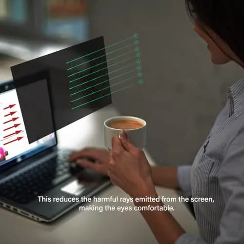 WELINC 24 Inch - 16:9 Aspect Ratio - Computer Privacy Screen Filter for Widescreen Monitor - Anti-Glare - Anti-Scratch Protector Film - Protects Your Eyes from Harmful Glare and Blue Light | 24 inch Widescreen (16:9) thumbnail 7