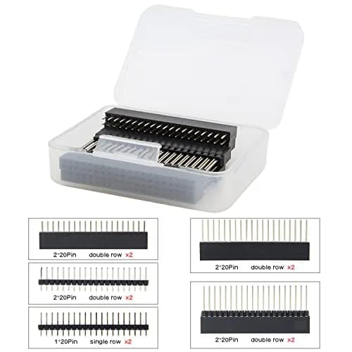 Geekworm 2x20 40 Pin GPIO Stacking Female Header Kit for Raspberry Pi | 10-Piece Set for DIY Electronics thumbnail 7