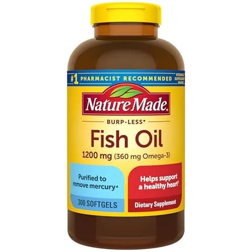 Nature Made Burp Less Fish Oil Omega 3 1200 mg Softgels 300 Count thumbnail 1
