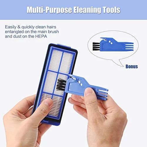 LesinaVac Replacement Parts for Eufy RoboVac 11S Max, 15C Max, 30C Max, 35C Max, 15T Max, 39 Max, G10, G20, G30 Edge, Verge, Hybrid Vacuum Cleaner (2+6+1+12 Pack) thumbnail 5