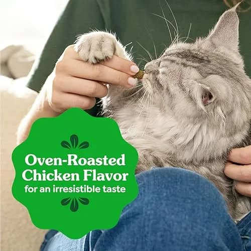 Greenies Feline Natural Dental Cat Treats Roasted Chicken Flavor 60g (2.1 oz) | Vet-Recommended Oral Care for Cats thumbnail 8