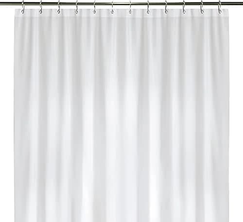 LiBa Shower Curtain PEVA 8G 72x72 Inch Waterproof White | Eco-Friendly Bathroom Accessory thumbnail 1