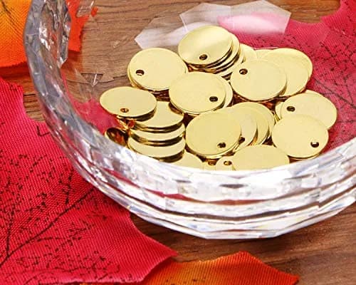 Shapenty Small Round Stainless Steel Flat Blank Stamping Tag Pendants 10MM | DIY Jewelry Charms thumbnail 4