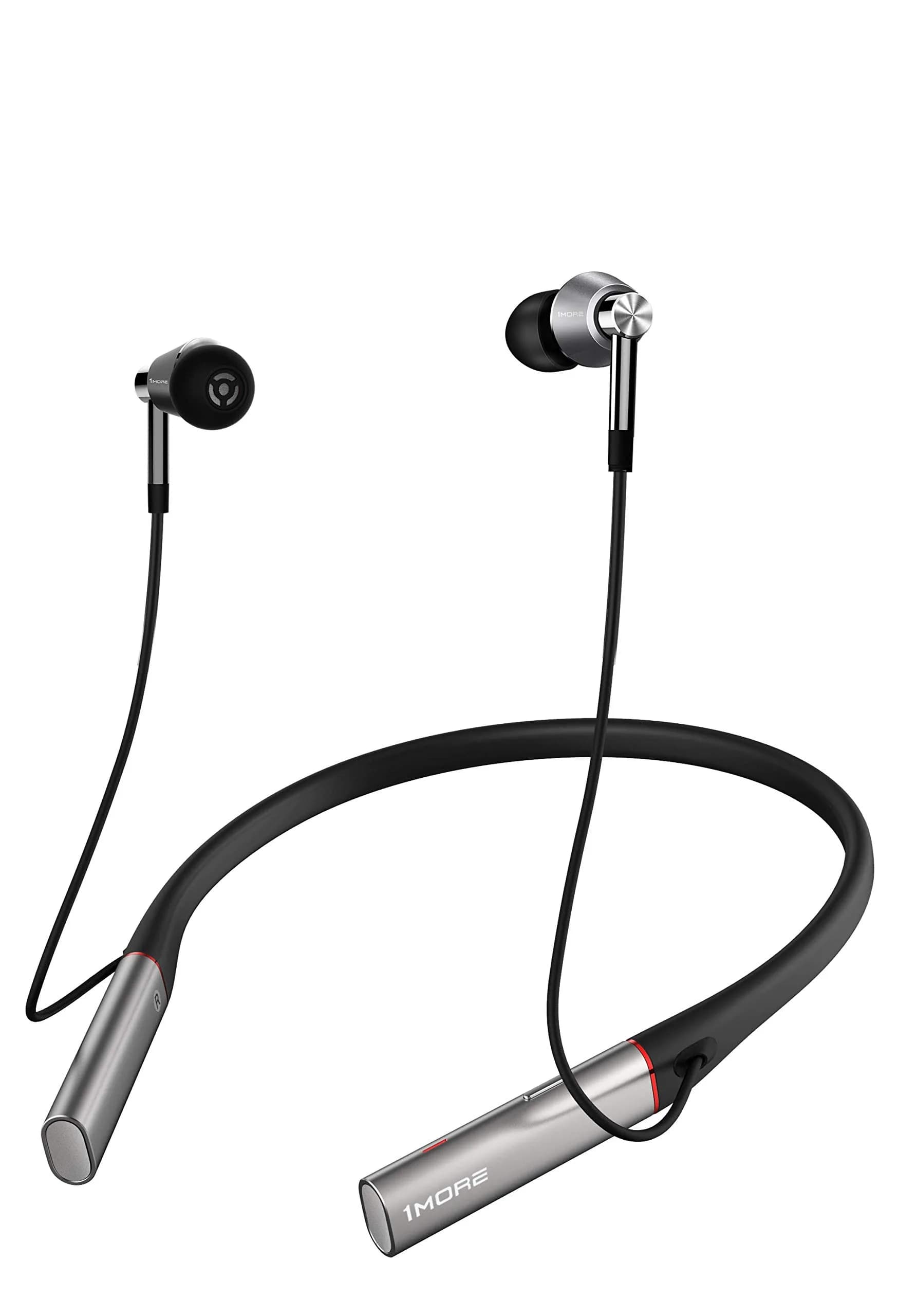 1MORE Triple Driver Neckband Earbuds Gold, Silver | Hi-Res LDAC Wireless Sound Quality — Gold, Silver