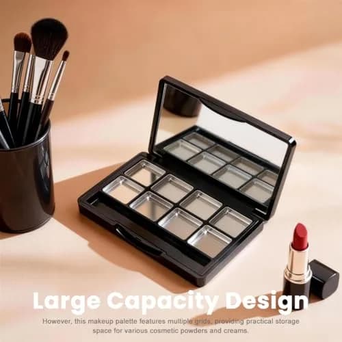 Elandy Cosmetic Case Black 90*58*11mm | Portable DIY Makeup Organizer with Mirror thumbnail 7