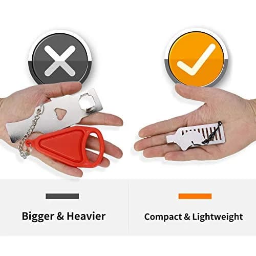 ozozo Portable Door Lock for Travel - Improved Security Device for Hotels & Apartments, Silver (1.18" x 3.15" x 0.4") thumbnail 4