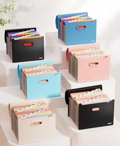Sooez Accordion File Organizer, 13-Pocket Expanding File Folder Letter Size | Acid-Free Paper for Secure Document Storage thumbnail 2