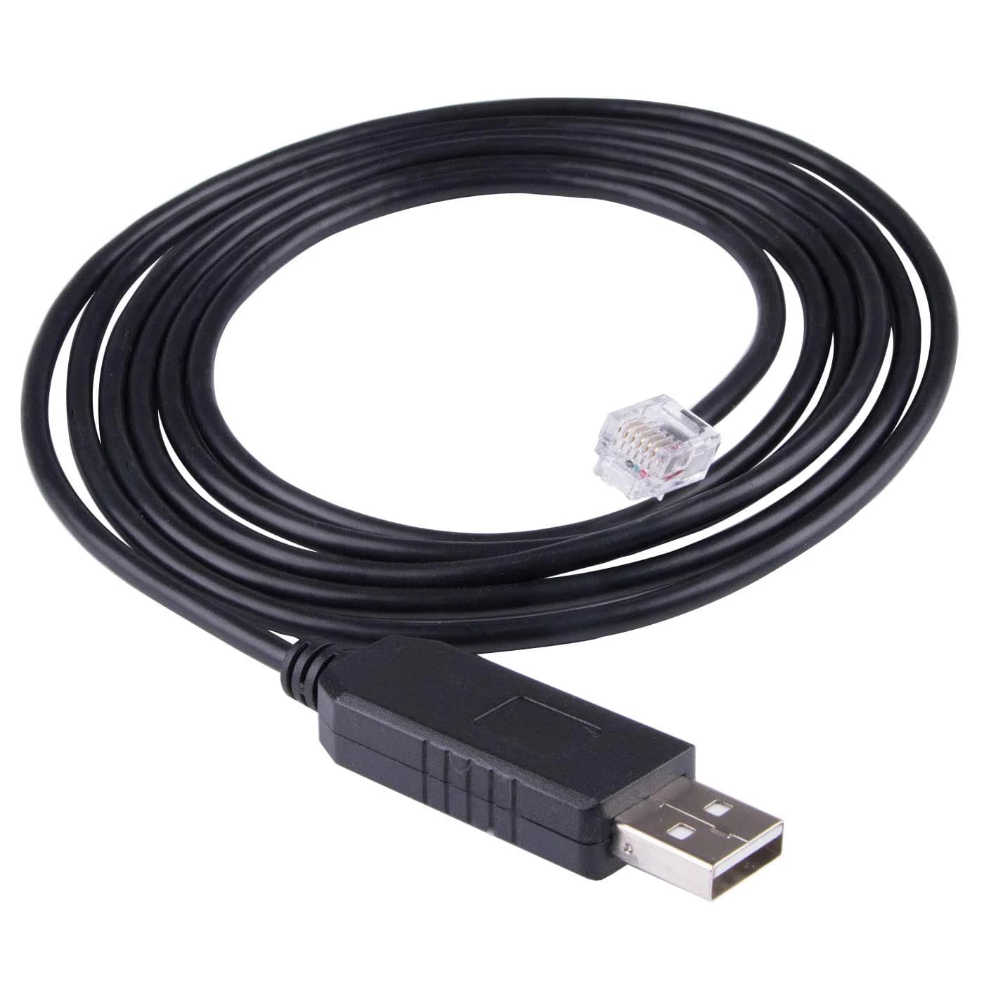Suamdoen FT231XS USB to RJ11 6P6C Communication Cable 1.83m (6ft) | Genuine FT231XS Chip for Keyence PLC to PC - main product image
