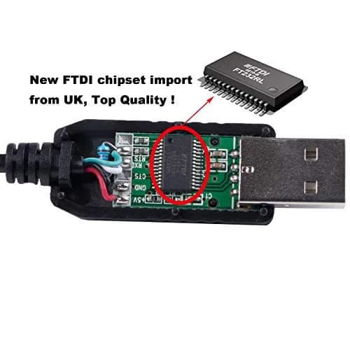 Suamdoen FT231XS USB to RJ11 6P6C Communication Cable 1.83m (6ft) | Genuine FT231XS Chip for Keyence PLC to PC thumbnail 4