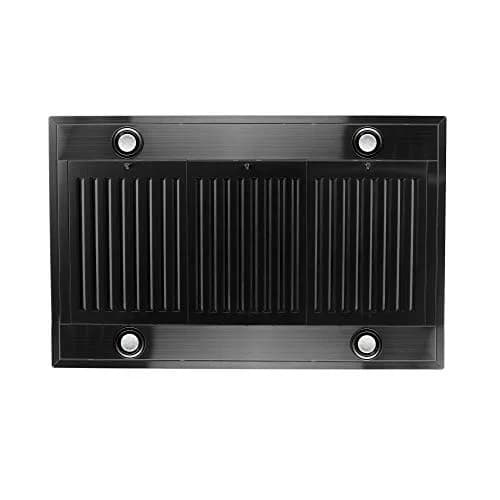 ZLINE Kitchen and Bath 30 in. 400 CFM Convertible Vent Island Range Hood in Black Stainless Steel | Modern Island Mount thumbnail 4