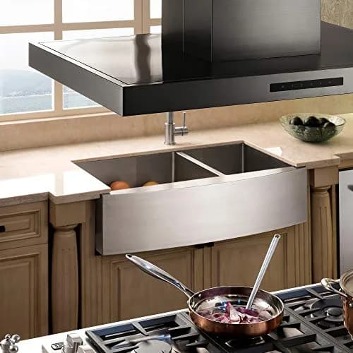 ZLINE Kitchen and Bath 30 in. 400 CFM Convertible Vent Island Range Hood in Black Stainless Steel | Modern Island Mount thumbnail 6