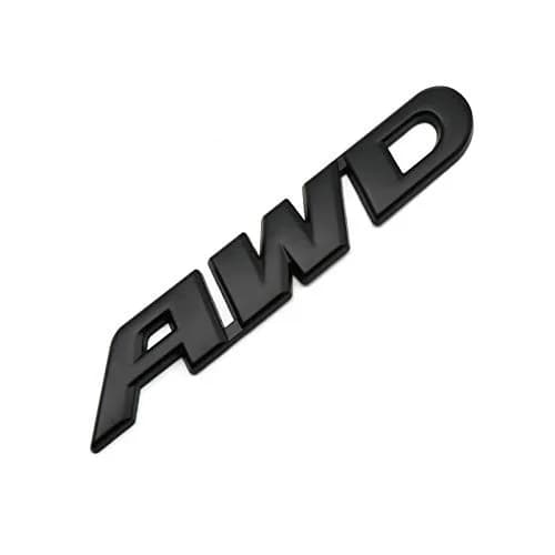 EmbRoom AWD Emblem, 3D Metal Tailgate Side Sticker Badge 8.9cm (3.5in) | Universal Fit for SUVs - main product image
