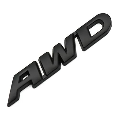 EmbRoom AWD Emblem, 3D Metal Tailgate Side Sticker Badge 8.9cm (3.5in) | Universal Fit for SUVs thumbnail 3
