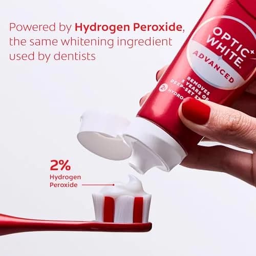 Colgate Optic White Advanced Hydrogen Peroxide Toothpaste 3.2 oz (9.6 oz Total) | Clinically Proven Whitening thumbnail 7