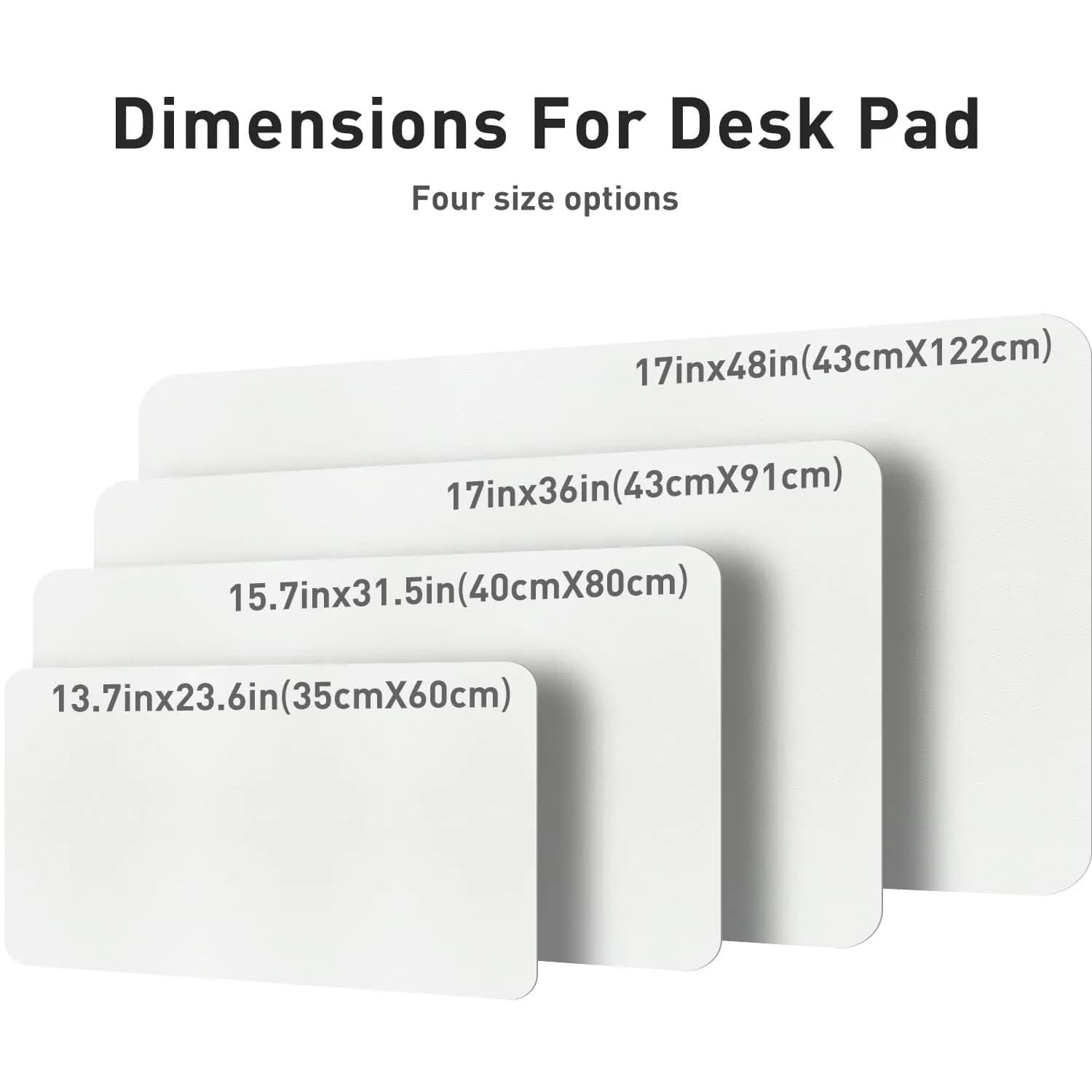 Aothia Off-White PU Leather Desk Pad Protector, Mouse Pad, Office Desk Mat, 31.5" x 15.7" | Protects Desk from Scratches, Stains, Spills thumbnail 7