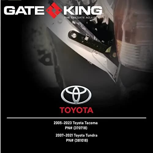 GATE KING Ratcheting Multi Position Pickup Truck Tailgate Adjuster for Toyota Tacoma 2005-2023 | Heavy-Duty, Made in USA thumbnail 5