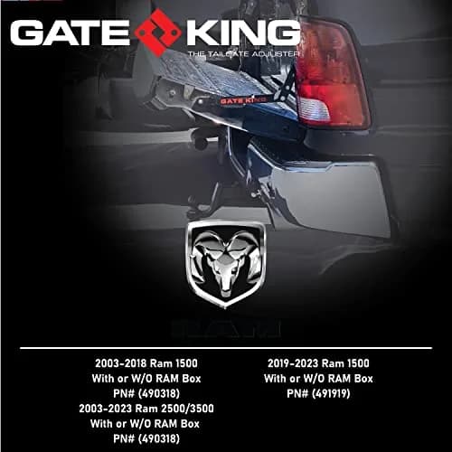 GATE KING Ratcheting Multi Position Pickup Truck Tailgate Adjuster 1500 (2019-2023) Made in USA | Heavy-Duty, Easy Install thumbnail 5
