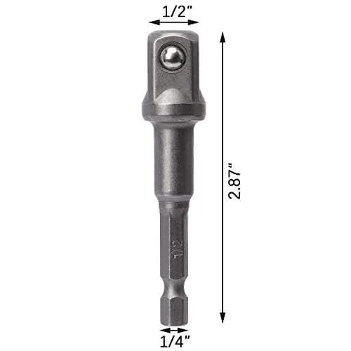 OIIKI 6 Pack 1/2 inch Square Socket Adapter Bit Set | Impact Driver Power Bits for Automotive DIY thumbnail 2