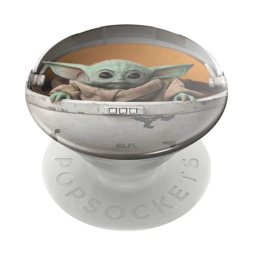 PopSockets Adhesive Phone Grip, Holder- Baby Yoda | Secure, Swappable, Compatible with Wireless Charging