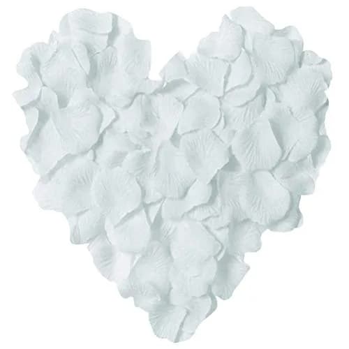 LZXD Artificial Silk Rose Petals 1000 Pieces | Romantic Wedding & Party Decor thumbnail 1