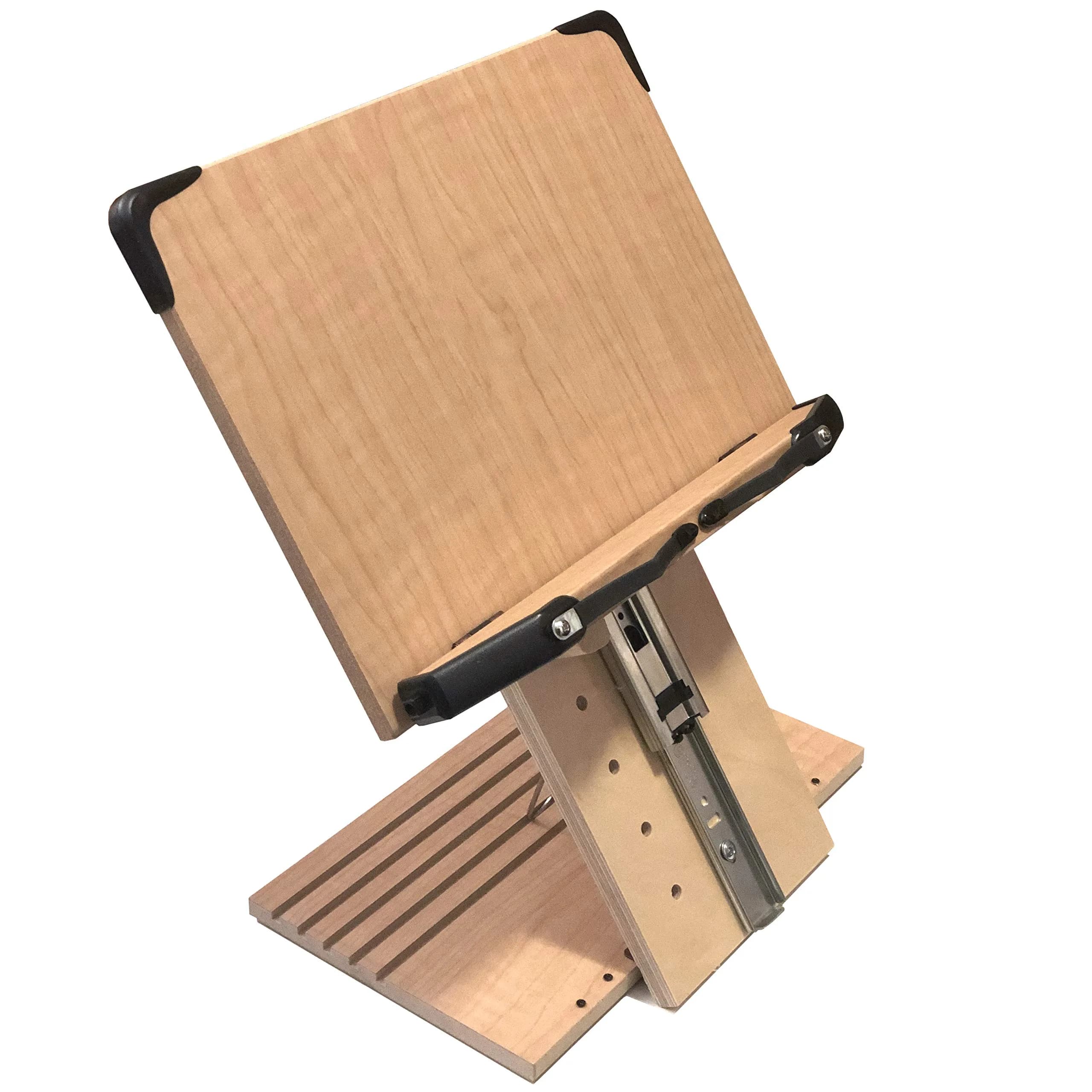 A+ BOOK STAND BS2500PRO XL Super Heavy Duty Book Stand 5.6 lb (2.54 kg) | Adjustable Height & Angle for Textbooks, Tablets, and Hands-Free Reading — Wooden