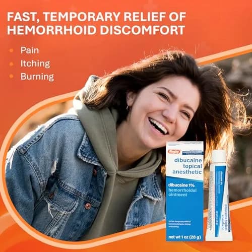 RUGBY LABORATORIES Dibucaine 1% Hemorrhoid Ointment 1 Oz | Fast Relief for Hemorrhoids & Soreness thumbnail 3
