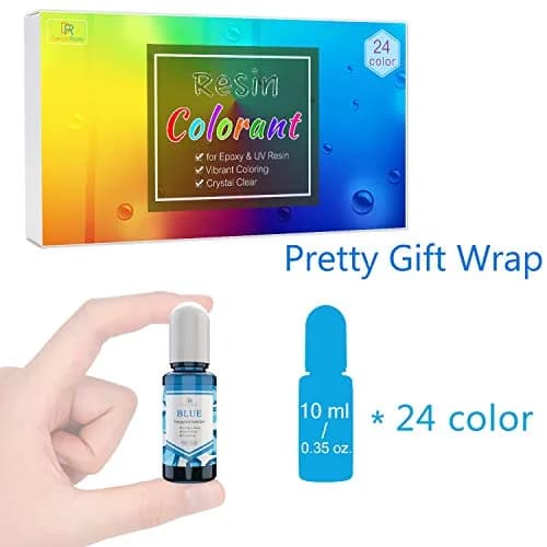 DecorRom 24 Color Epoxy Pigment Set 10ml Each | Crystal Transparent Dye for Resin Art & Jewelry Making thumbnail 6