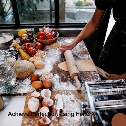HELFERX Beech Wood Rolling Pin 44.7 cm (17.6 Inches) | Smooth Rolling for All Doughs thumbnail 9