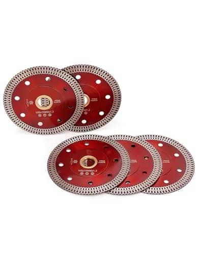 Casaverde 4 Inch Super Thin Diamond Porcelain Saw Blades, Ceramic Cutting Disc Wheels 105 mm (4") | 5-Piece Set for Granite, Marble, Tile thumbnail 2
