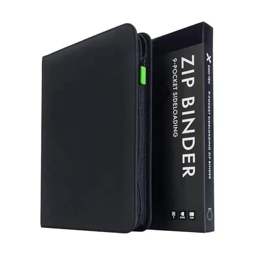 Vault X 9 Pocket Zip Trading Card Binder 360 Cards Exo-Tec (Red) | Durable, Water-Resistant, Archival-Safe thumbnail 1