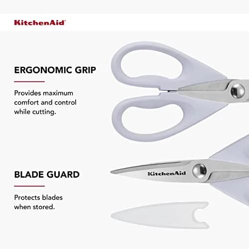 KitchenAid Lavendar Cream Multipurpose Shear Set with Nutcracker & Bottle Opener, 1-Piece | Versatile Kitchen Scissors thumbnail 4