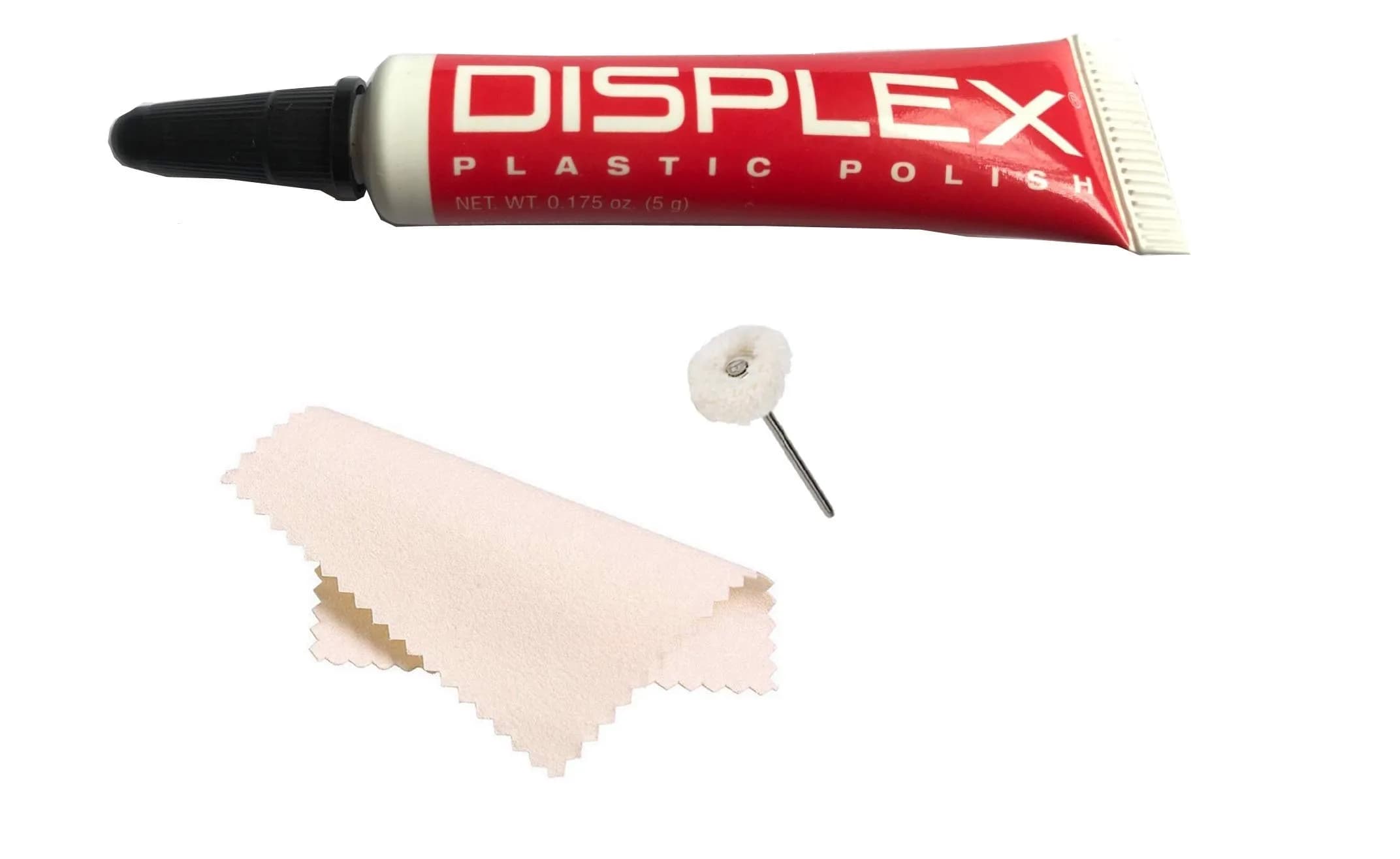 Displex Plastic Display Polish Scratch Remover 10cm (3.9in) | For Uncoated Plastic Screens - main product image
