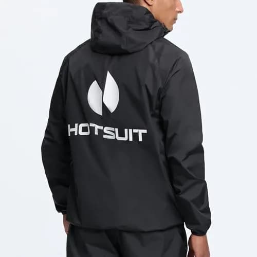 HOTSUIT Men's Sauna Suit Jacket - Black XL | Accelerates Sweat for Weight Loss & Body Shaping thumbnail 4